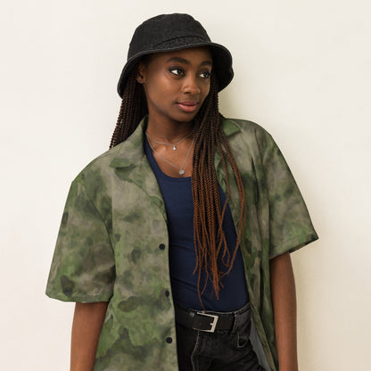 Russian Ataka FG (Green Moss) CAMO Unisex Short-Sleeve Button Shirt