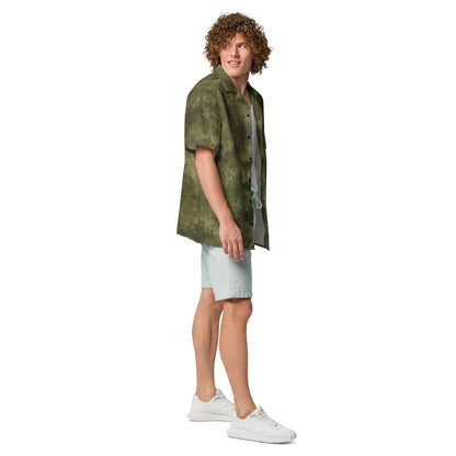 Russian Ataka FG (Green Moss) CAMO Unisex Short-Sleeve Button Shirt
