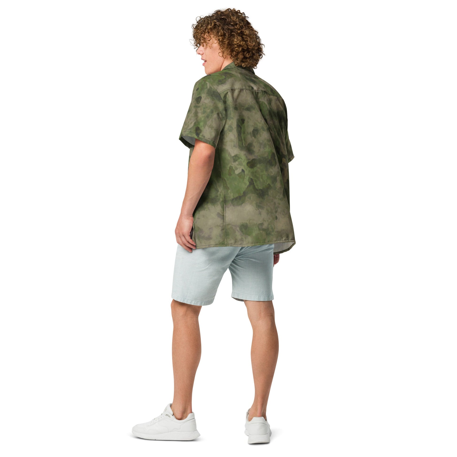 Russian Ataka FG (Green Moss) CAMO Unisex Short-Sleeve Button Shirt