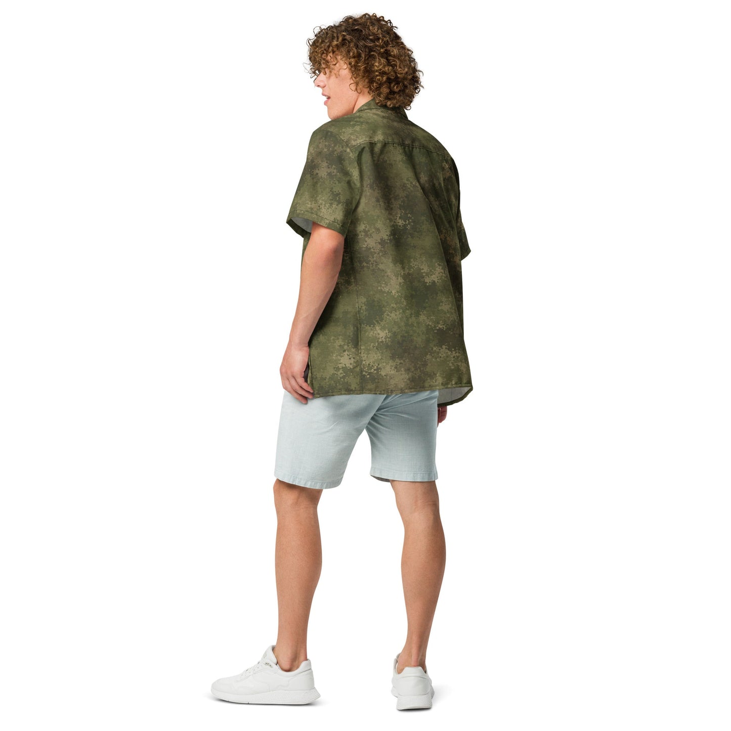 Russian Ataka FG (Green Moss) CAMO Unisex Short-Sleeve Button Shirt