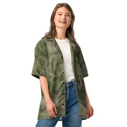 Russian Ataka FG (Green Moss) CAMO Unisex Short-Sleeve Button Shirt