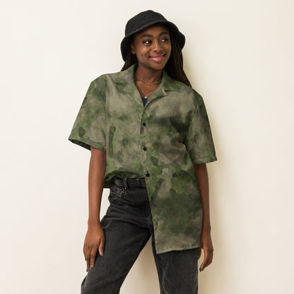 Russian Ataka FG (Green Moss) CAMO Unisex Short-Sleeve Button Shirt