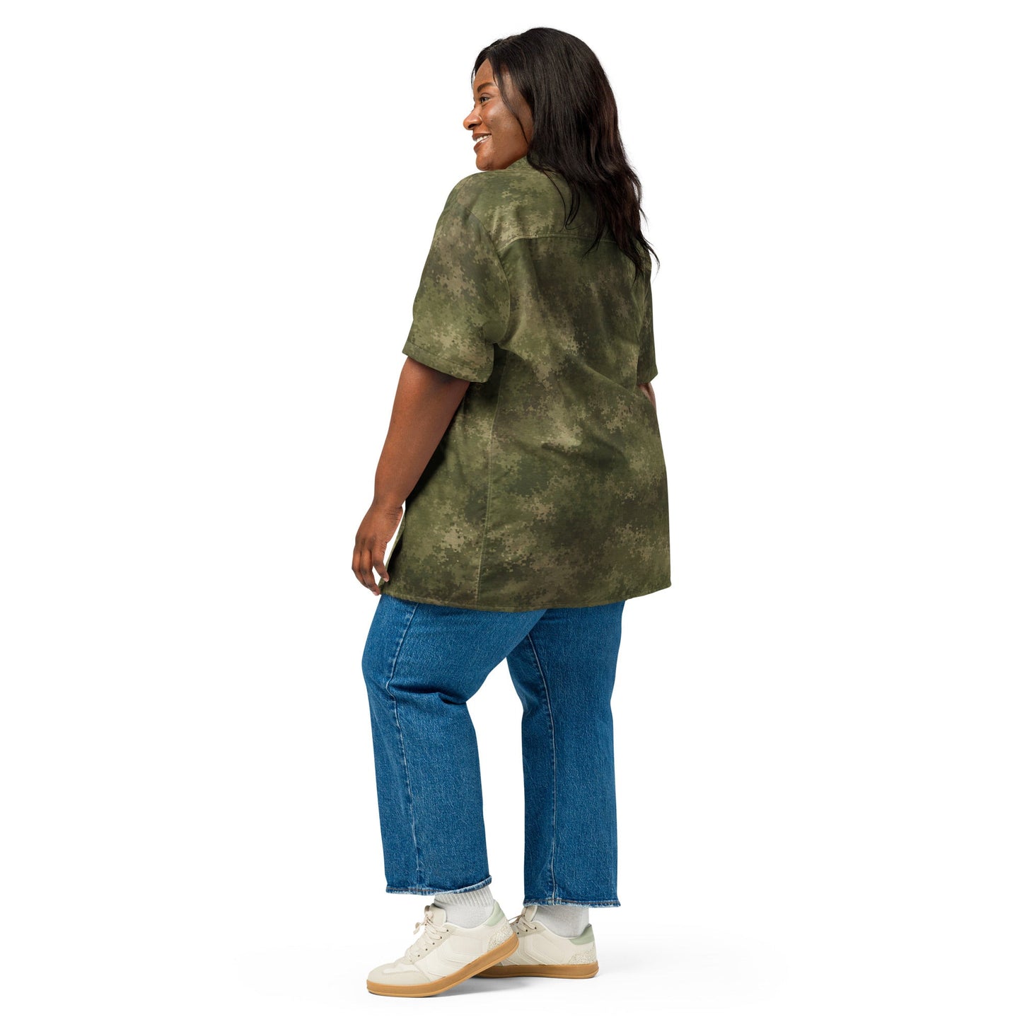 Russian Ataka FG (Green Moss) CAMO Unisex Short-Sleeve Button Shirt