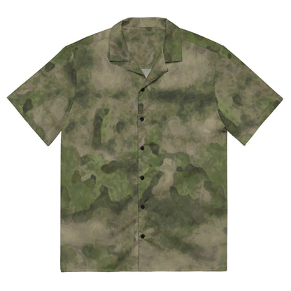 Russian Ataka FG (Green Moss) CAMO Unisex Short-Sleeve Button Shirt