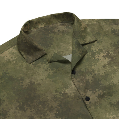 Russian Ataka FG (Green Moss) CAMO Unisex Short-Sleeve Button Shirt
