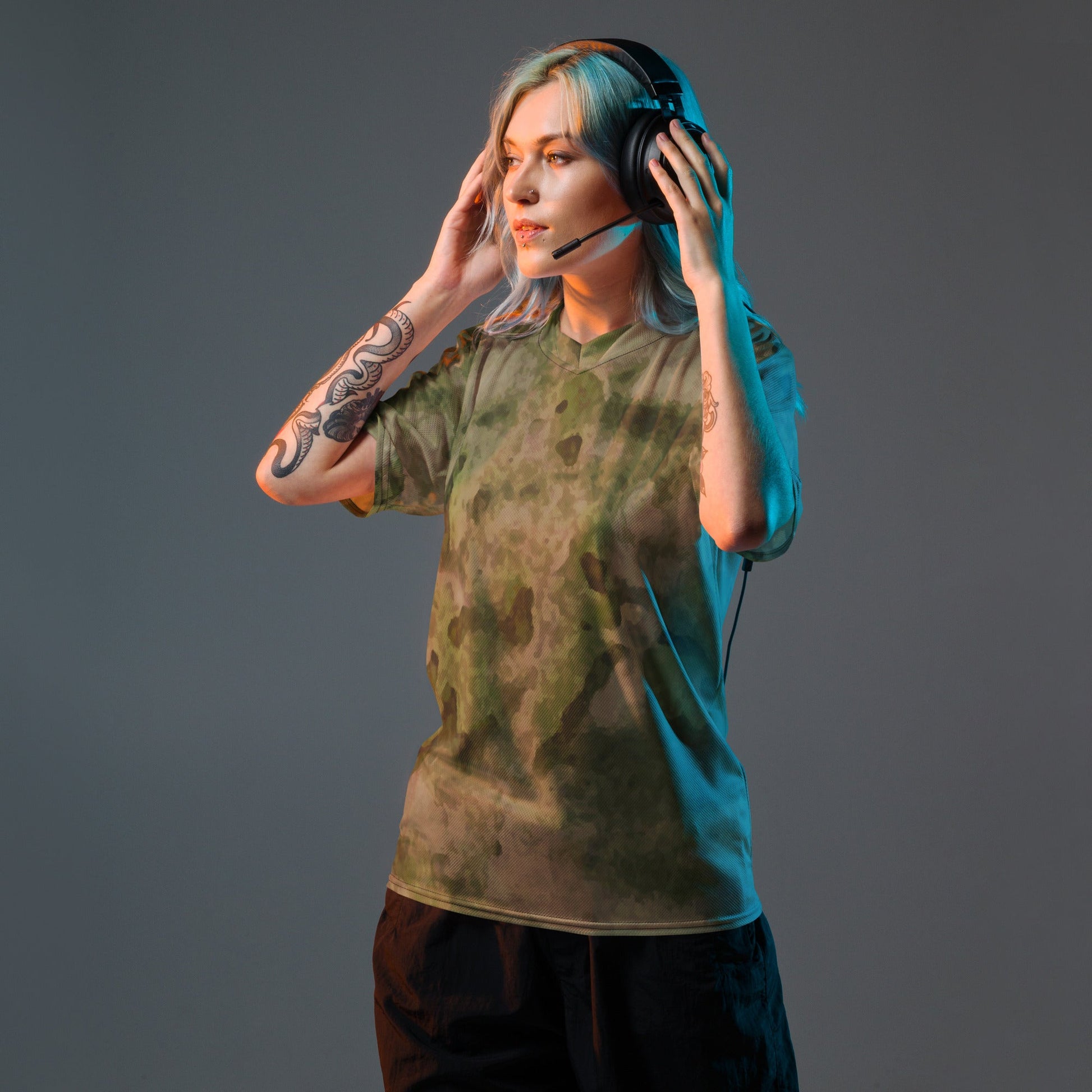 Russian Ataka FG (Green Moss) CAMO Unisex Sports Jersey