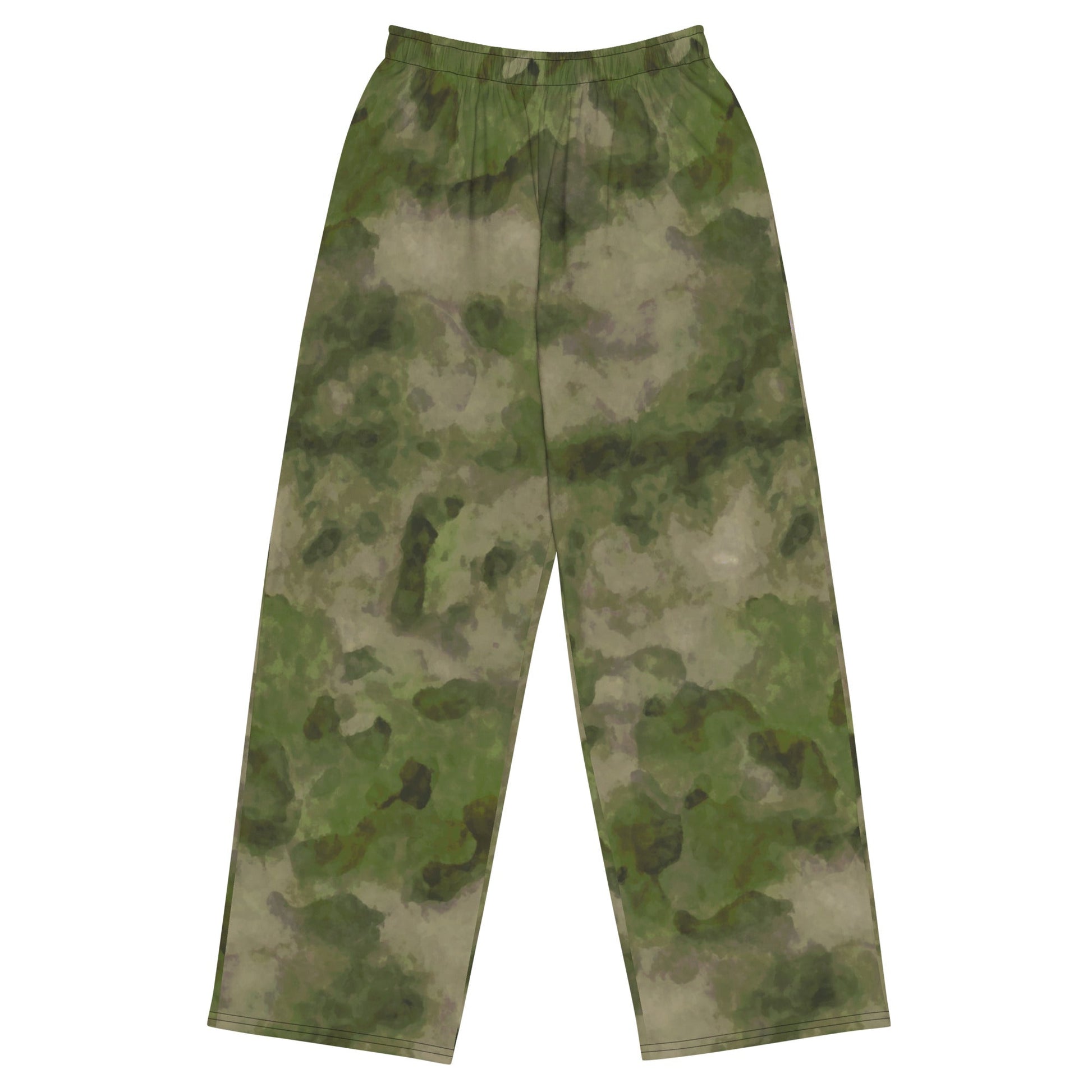 Russian Ataka FG (Green Moss) CAMO Unisex Wide-Leg Leisure Pants - 2XS