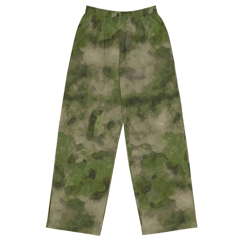 Ataka FG Green Moss Russian CAMO Unisex Wide-Leg Leisure Pants - 2XS - Pant