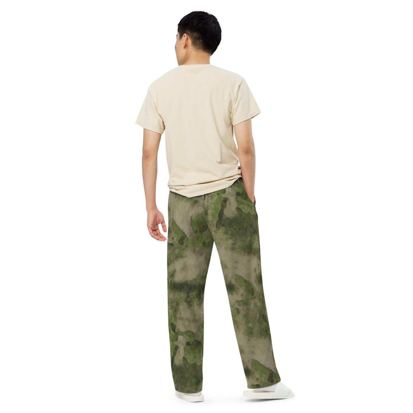 Russian Ataka FG (Green Moss) CAMO Unisex Wide-Leg Leisure Pants
