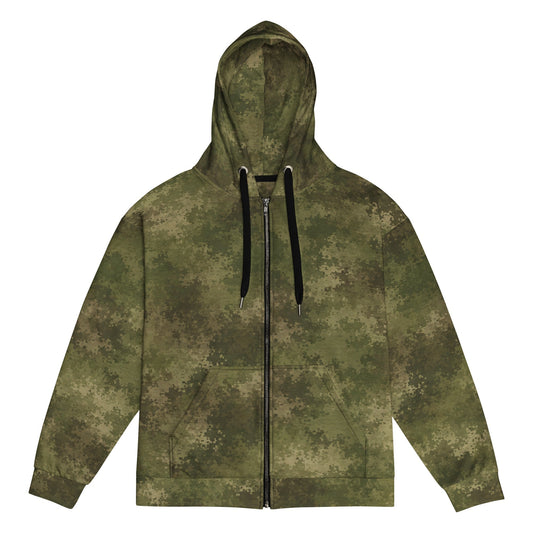 Moss Phantom CAMO Unisex Zip Hoodie - 2XS
