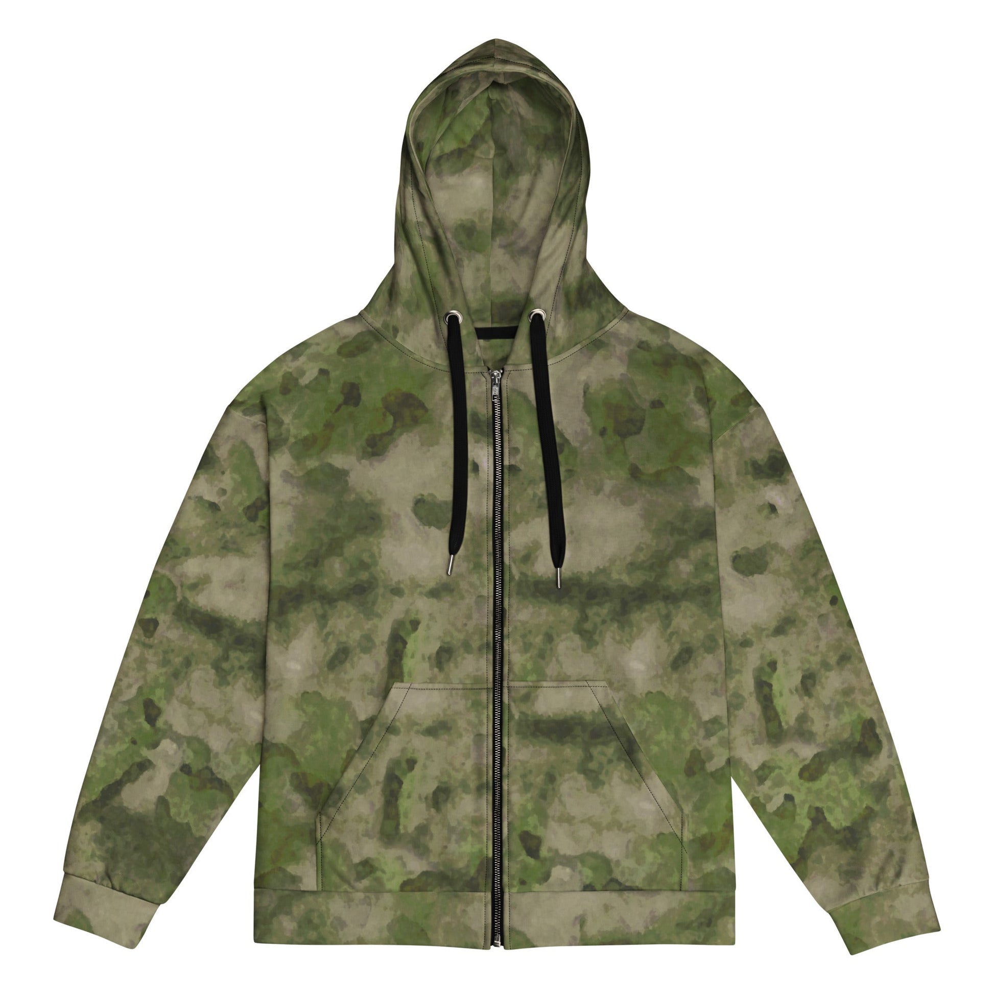 Russian Ataka FG (Green Moss) CAMO Unisex Zip Hoodie - 2XS
