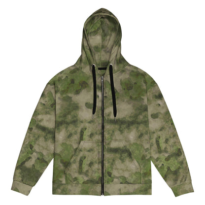 Russian Ataka FG (Green Moss) CAMO Unisex Zip Hoodie - 2XS