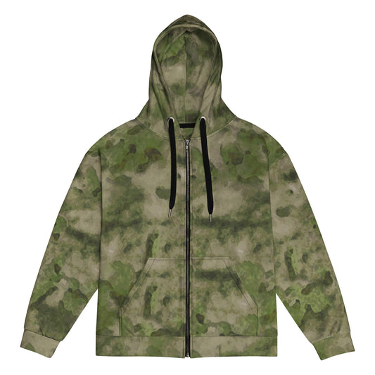 Russian Ataka FG (Green Moss) CAMO Unisex Zip Hoodie - 2XS