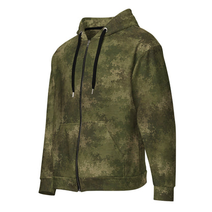 Moss Phantom CAMO Unisex Zip Hoodie