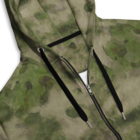 Russian Ataka FG (Green Moss) CAMO Unisex Zip Hoodie