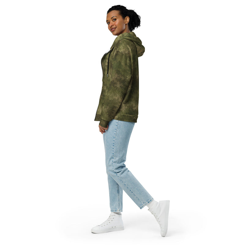 Moss Phantom CAMO Unisex Zip Hoodie