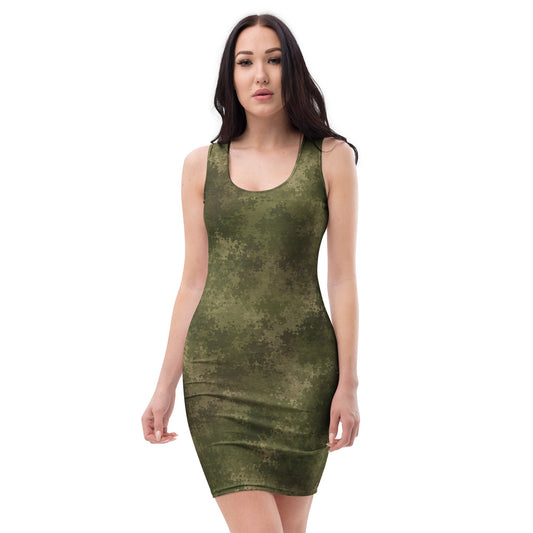 Moss Phantom CAMO Womens Bodycon Dress - XS