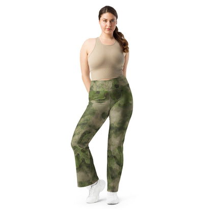 Russian Ataka FG (Green Moss) CAMO Womens Flare Leggings
