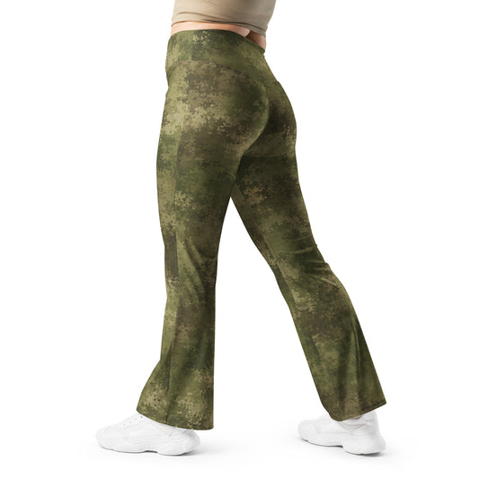 Moss Phantom CAMO Womens Flare Leggings - 2XS