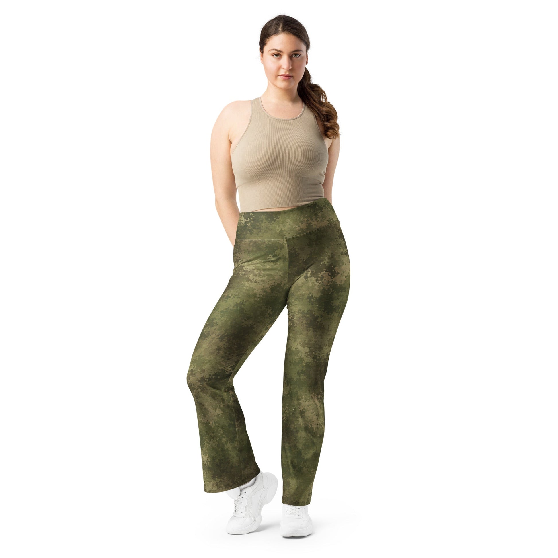 Moss Phantom CAMO Womens Flare Leggings