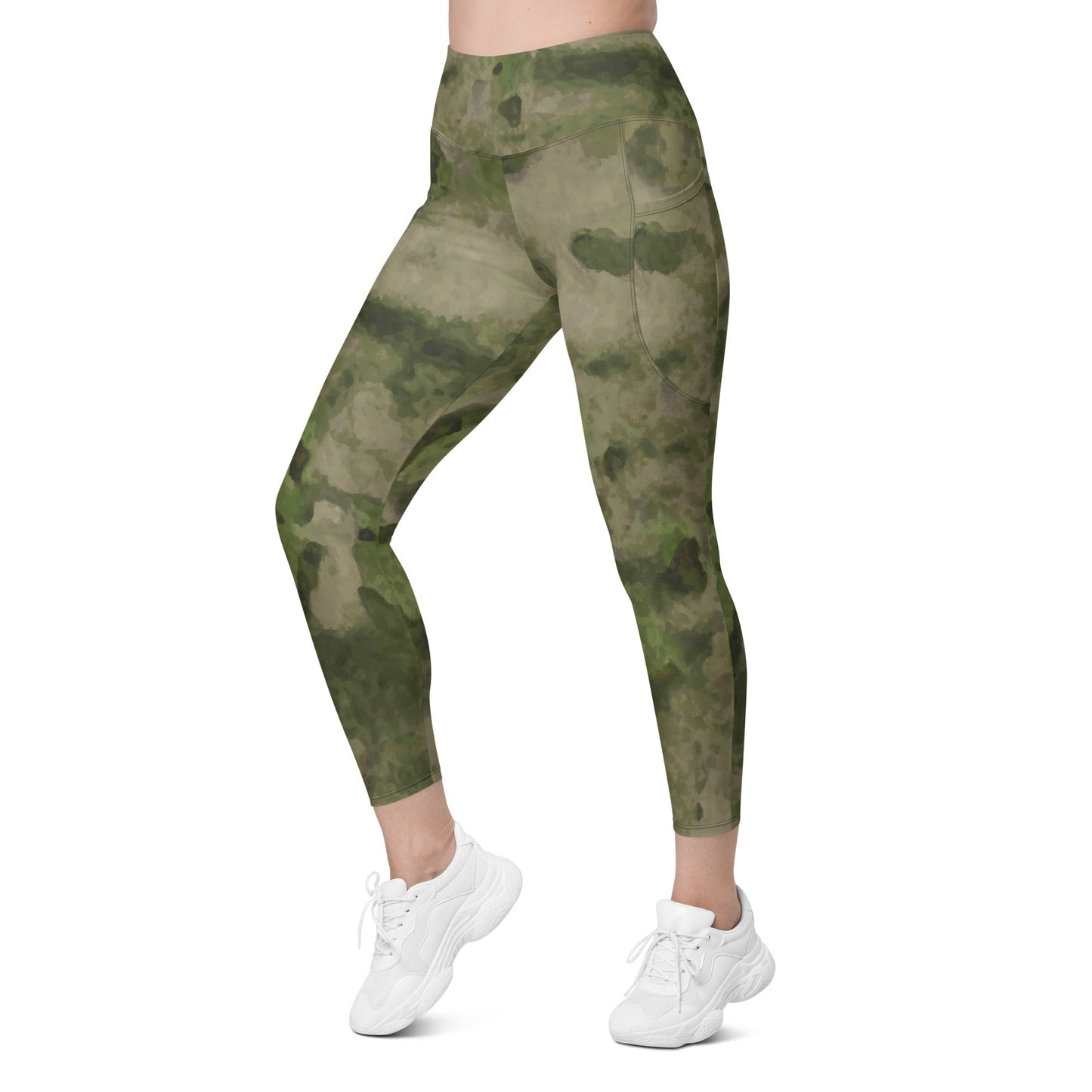 Russian Ataka FG (Green Moss) CAMO Womens Leggings with Pockets