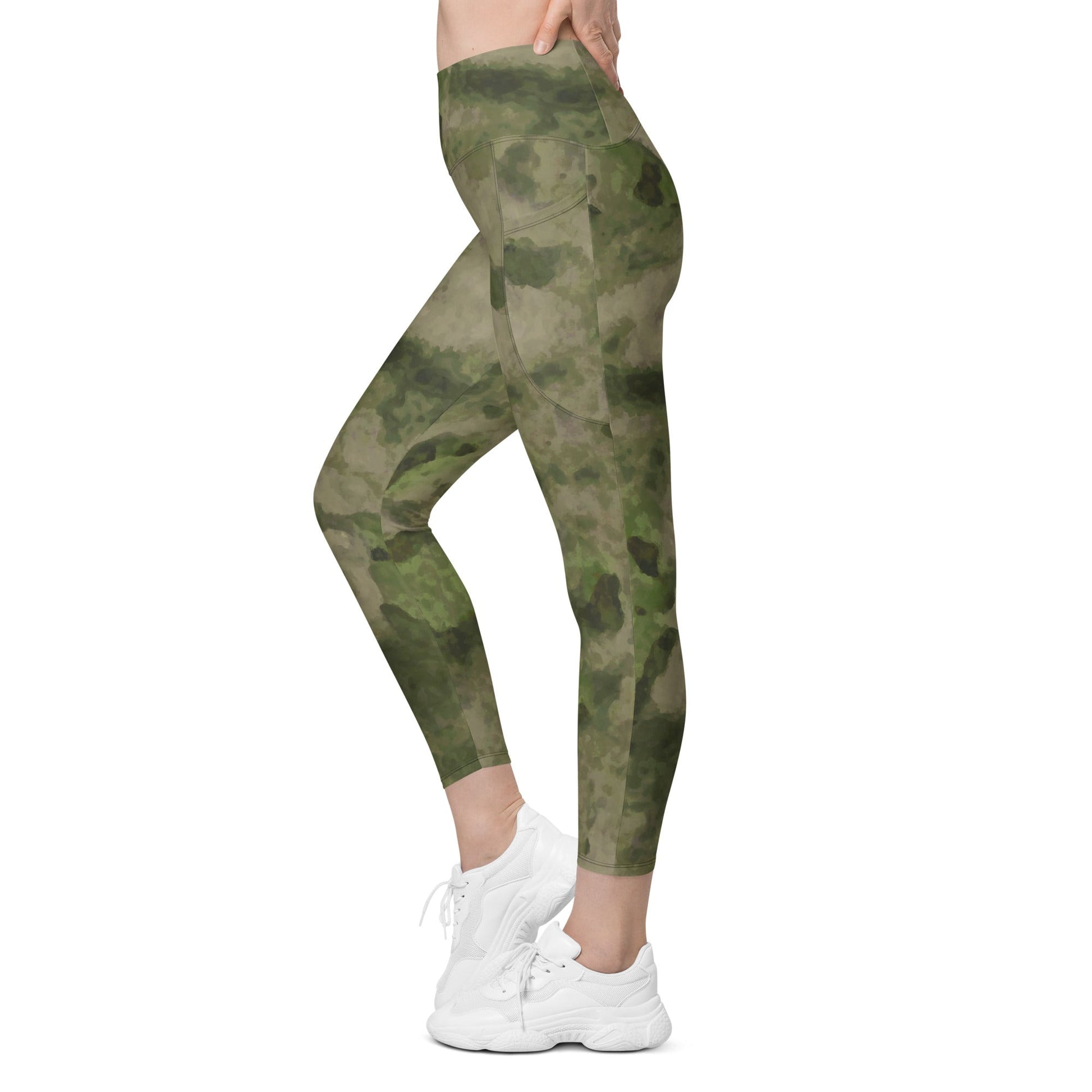 Russian Ataka FG (Green Moss) CAMO Womens Leggings with Pockets