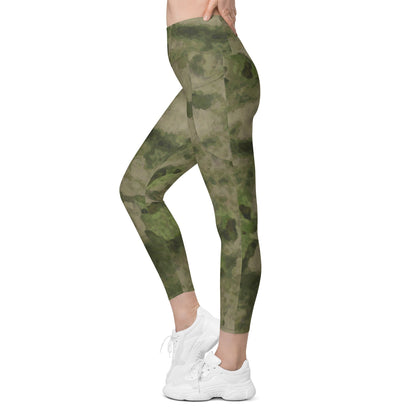 Russian Ataka FG (Green Moss) CAMO Womens Leggings with Pockets