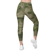 Ataka FG Green Moss Russian CAMO Womens Leggings with Pockets - Women