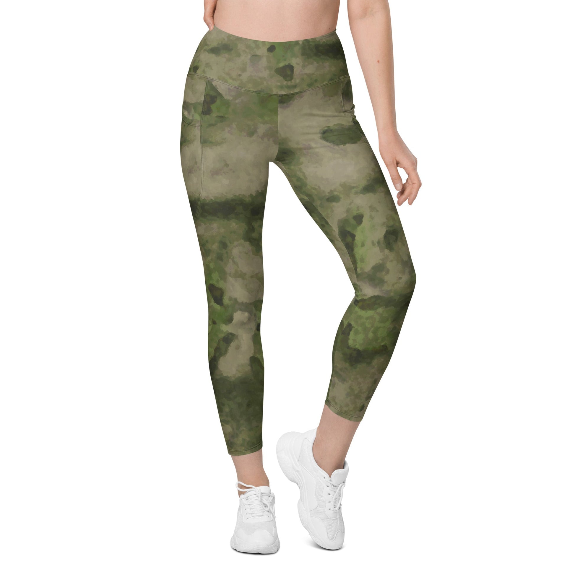 Russian Ataka FG (Green Moss) CAMO Womens Leggings with Pockets
