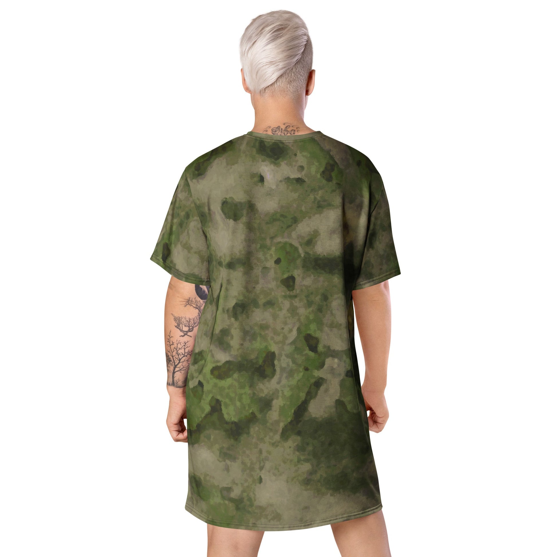 Russian Ataka FG (Green Moss) CAMO Womens T-Shirt Dress