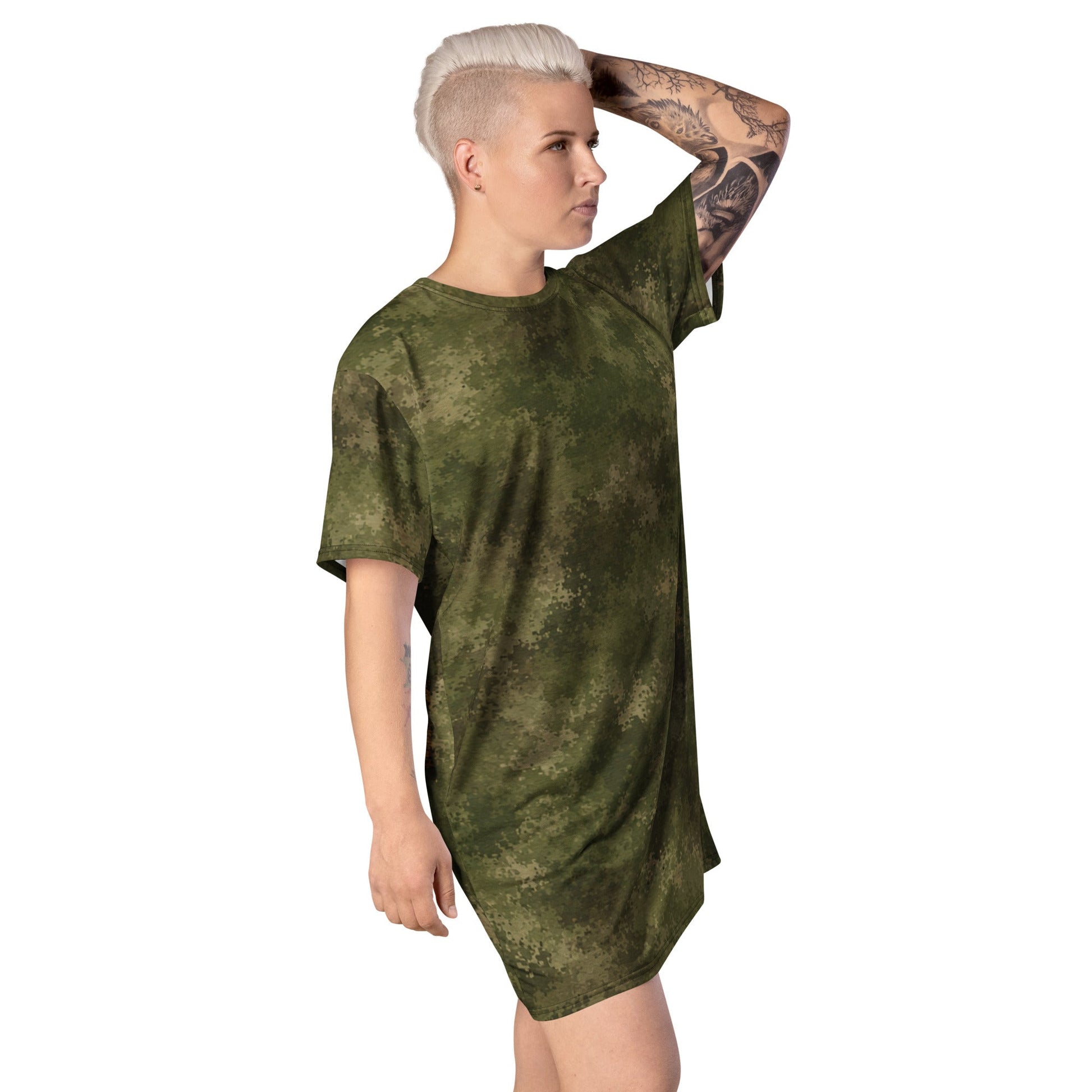 Moss Phantom CAMO Womens T-Shirt Dress