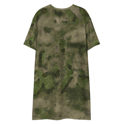 Russian Ataka FG (Green Moss) CAMO Womens T-Shirt Dress
