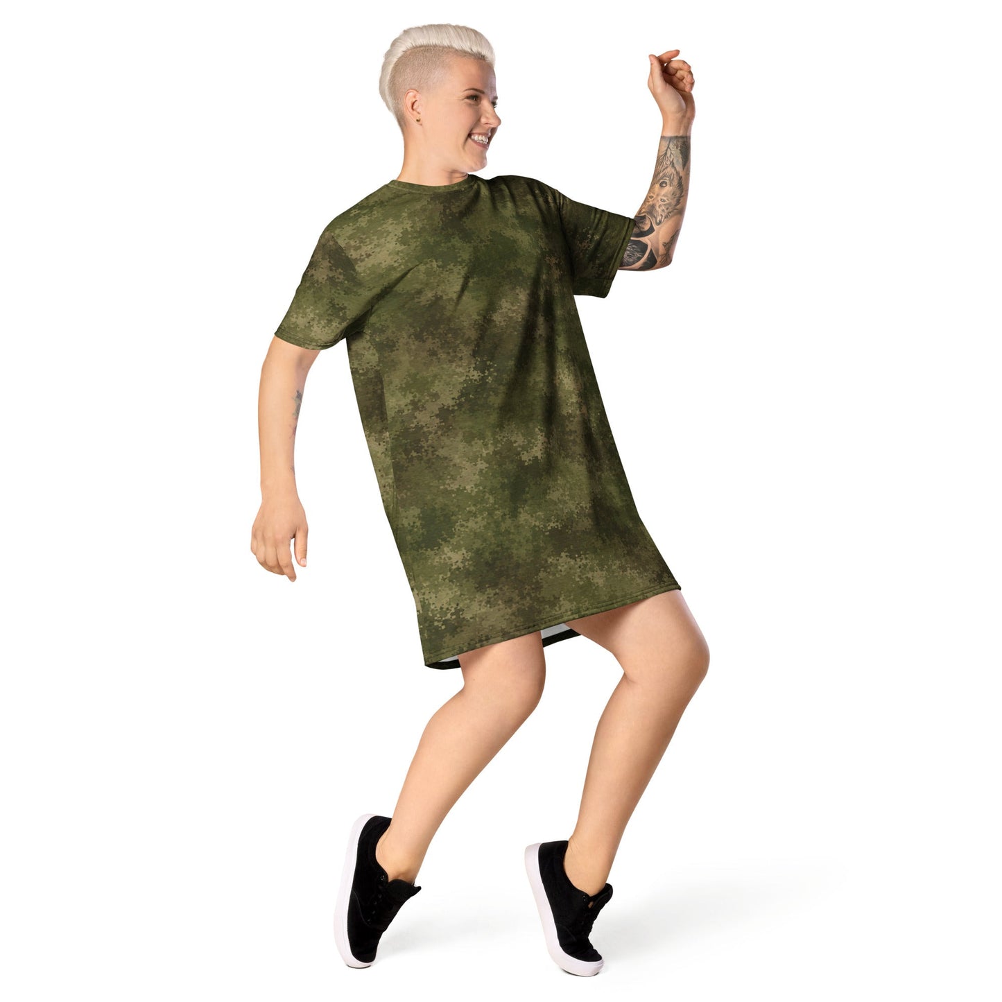 Moss Phantom CAMO Womens T-Shirt Dress