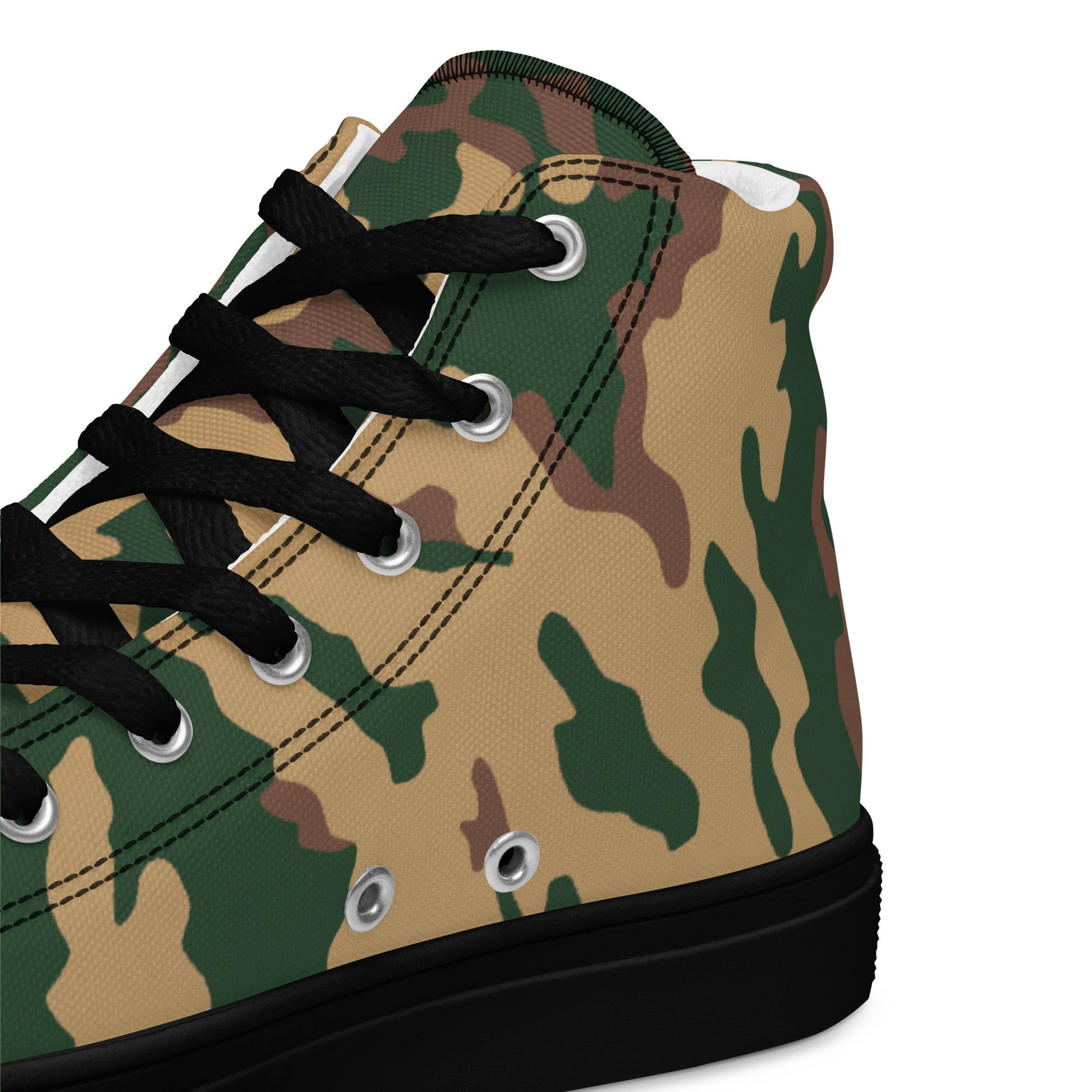 Russian Barvikha Desert CAMO Mens high top canvas shoes - High Top Canvas Shoes