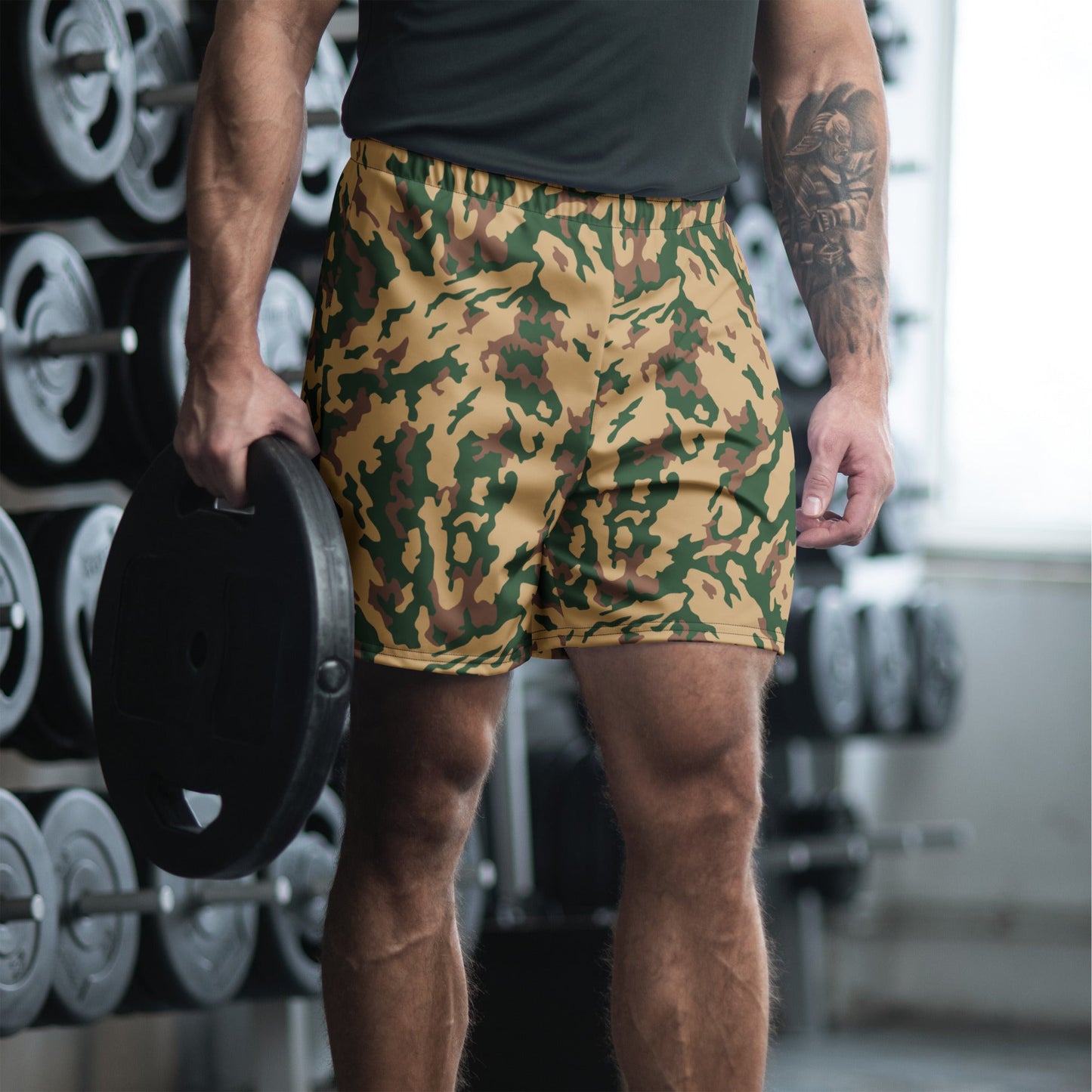 Russian Barvikha Desert CAMO Unisex Athletic Long Shorts - XS