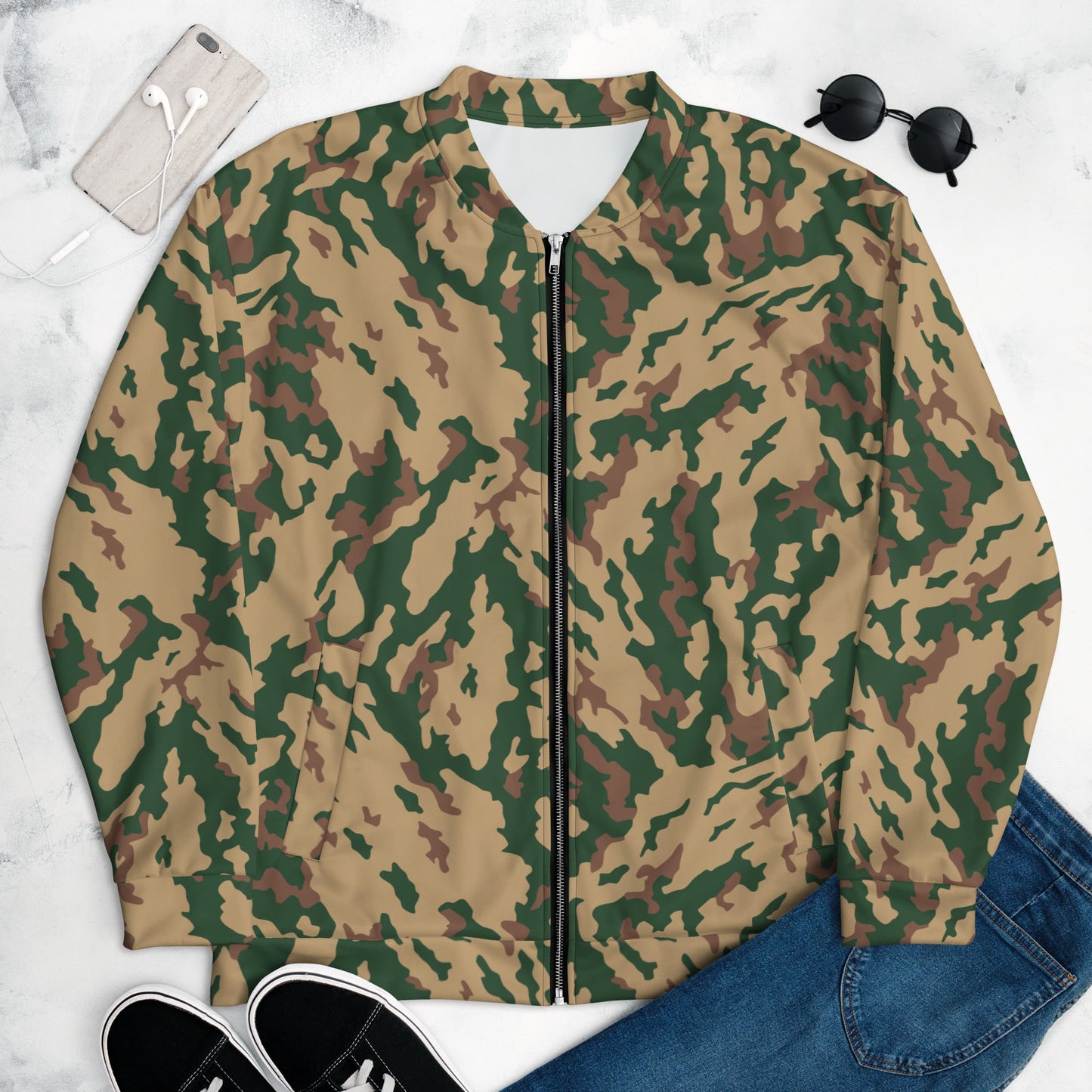 Russian Barvikha Desert CAMO Unisex Bomber Jacket - XS - Jackets