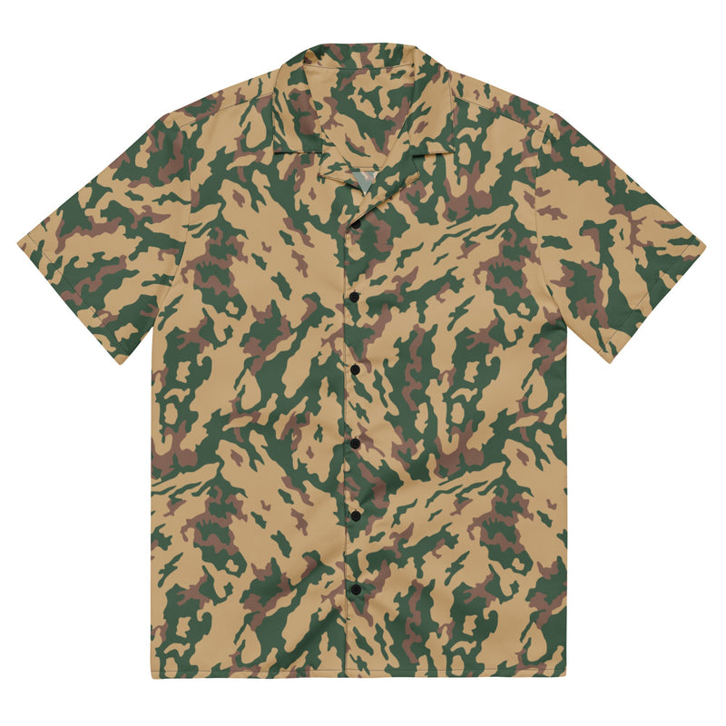 Barvikha Desert Russian CAMO Unisex Short-Sleeve Button Shirt - 2XS - Button-Up