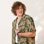 Barvikha Desert Russian CAMO Unisex Short-Sleeve Button Shirt - Button-Up
