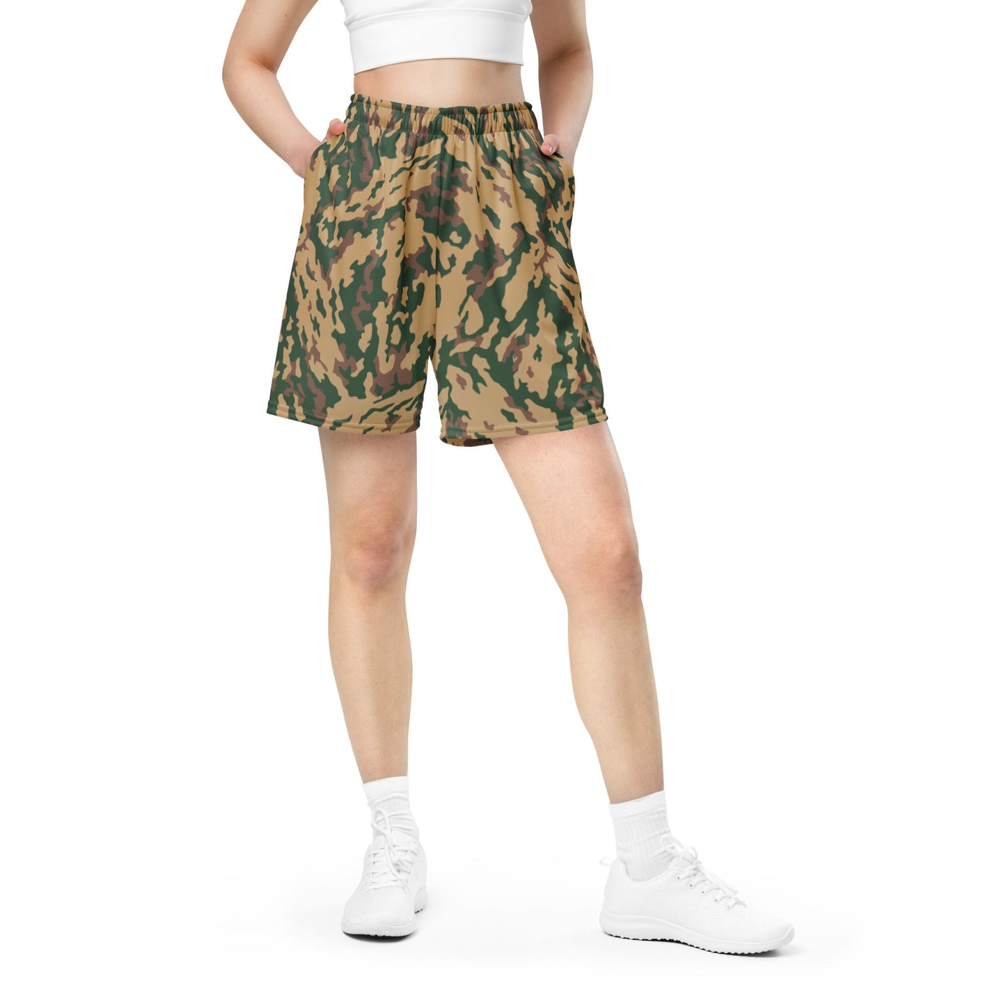Russian Barvikha Desert CAMO Unisex mesh shorts - Mesh Shorts