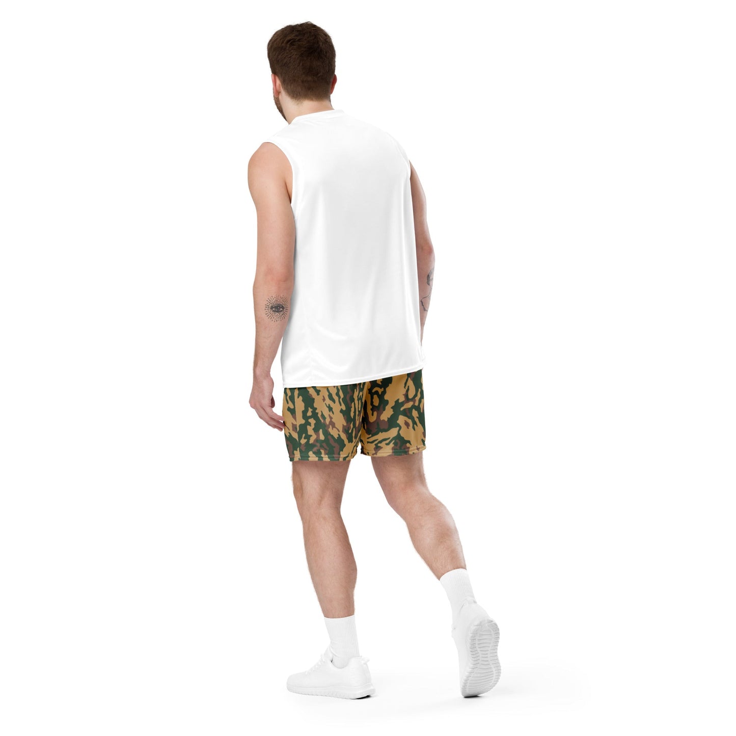 Russian Barvikha Desert CAMO Unisex mesh shorts - Mesh Shorts