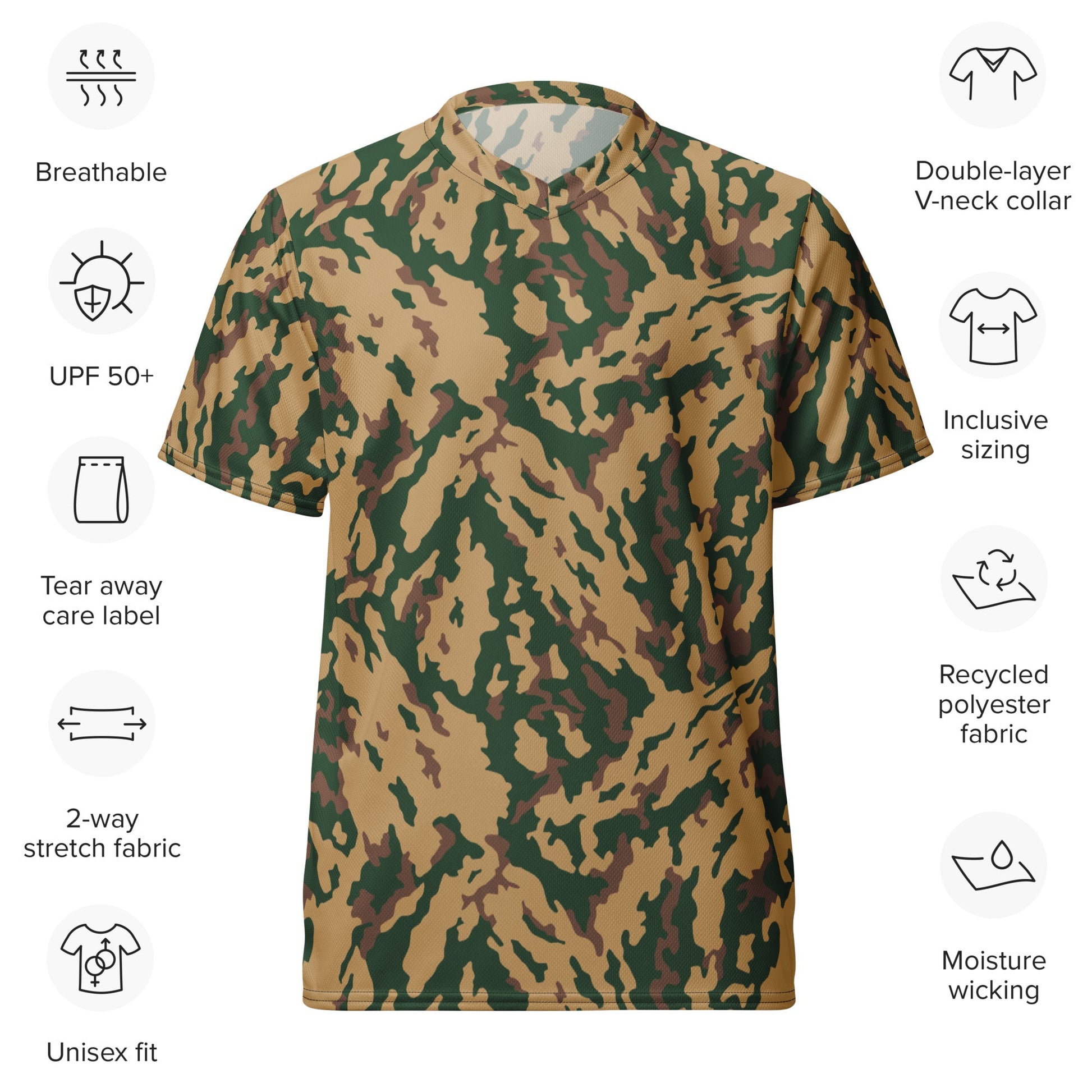 Russian Barvikha Desert CAMO unisex sports jersey - Sports Jerseys