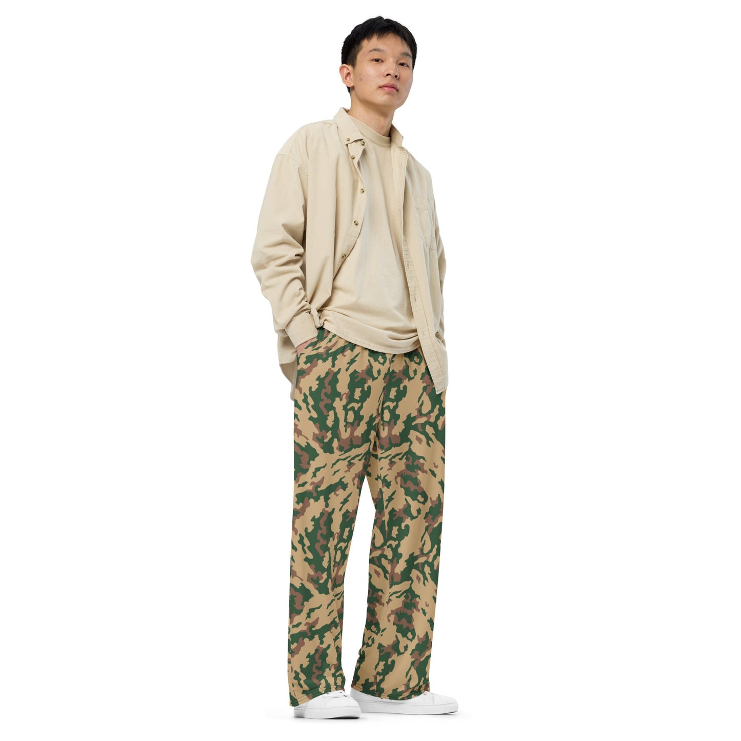 Russian Barvikha Desert CAMO unisex wide-leg pants - Wide-leg Pants