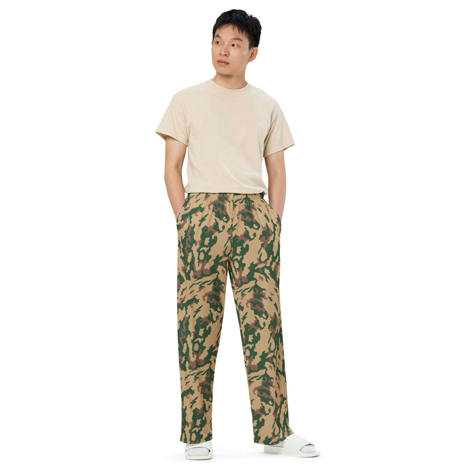 Russian Barvikha Desert CAMO unisex wide-leg pants - Wide-leg Pants