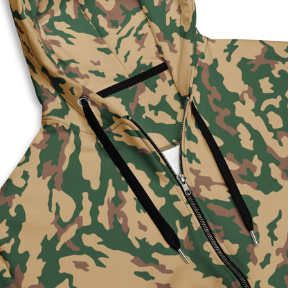 Russian Barvikha Desert CAMO Unisex zip hoodie - Zip Hoodies