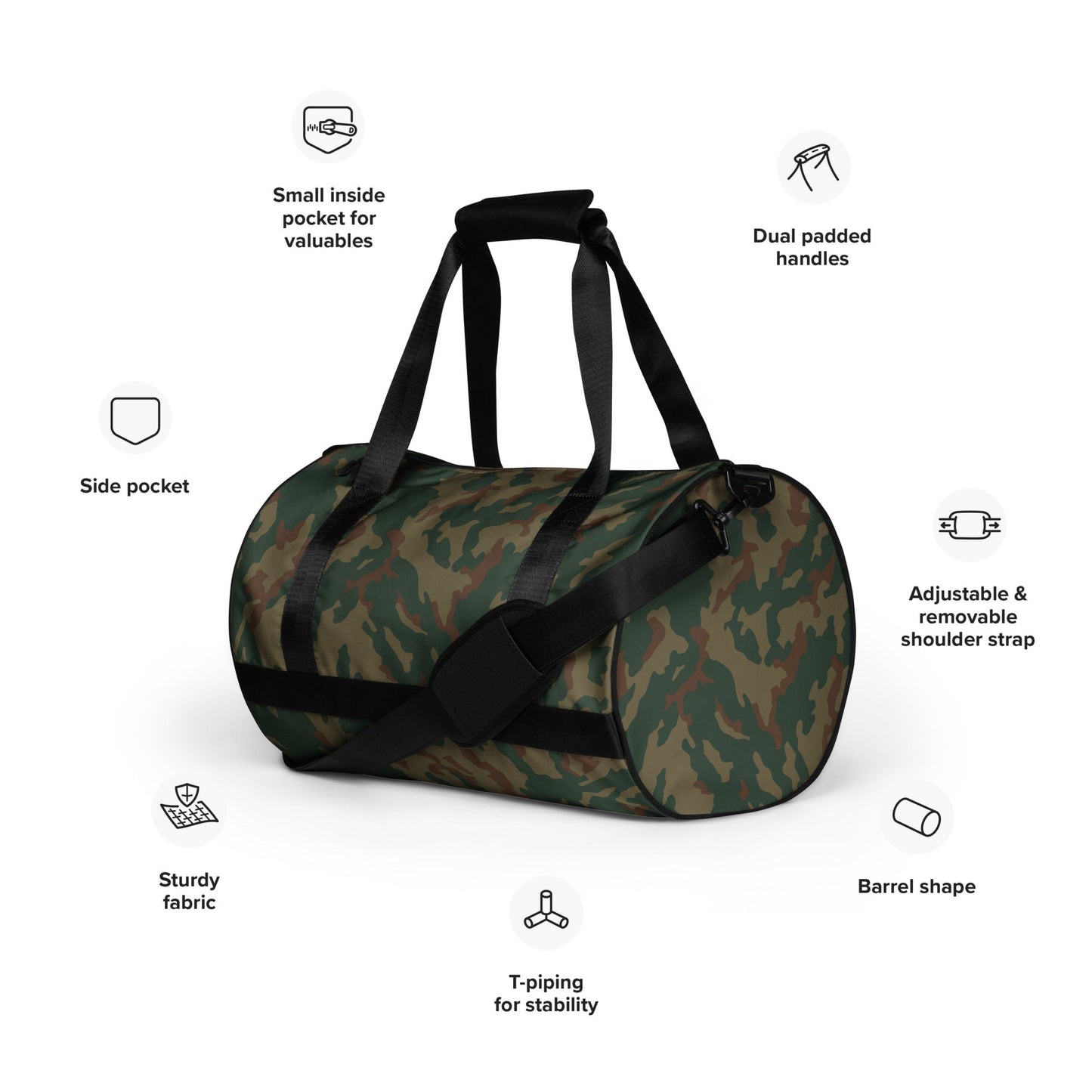 Russian Barvikha Mountain CAMO Gym Bag