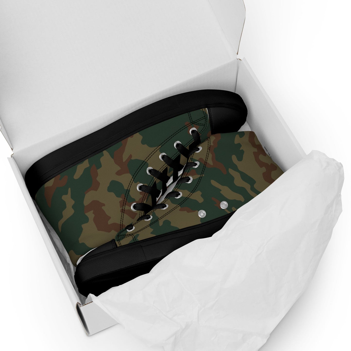 Russian Barvikha Mountain CAMO Mens High-Top Canvas Shoes