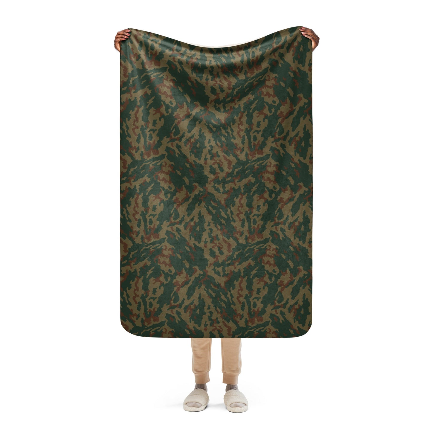 Russian Barvikha Mountain CAMO Sherpa blanket - 37″×57″ - Blanket