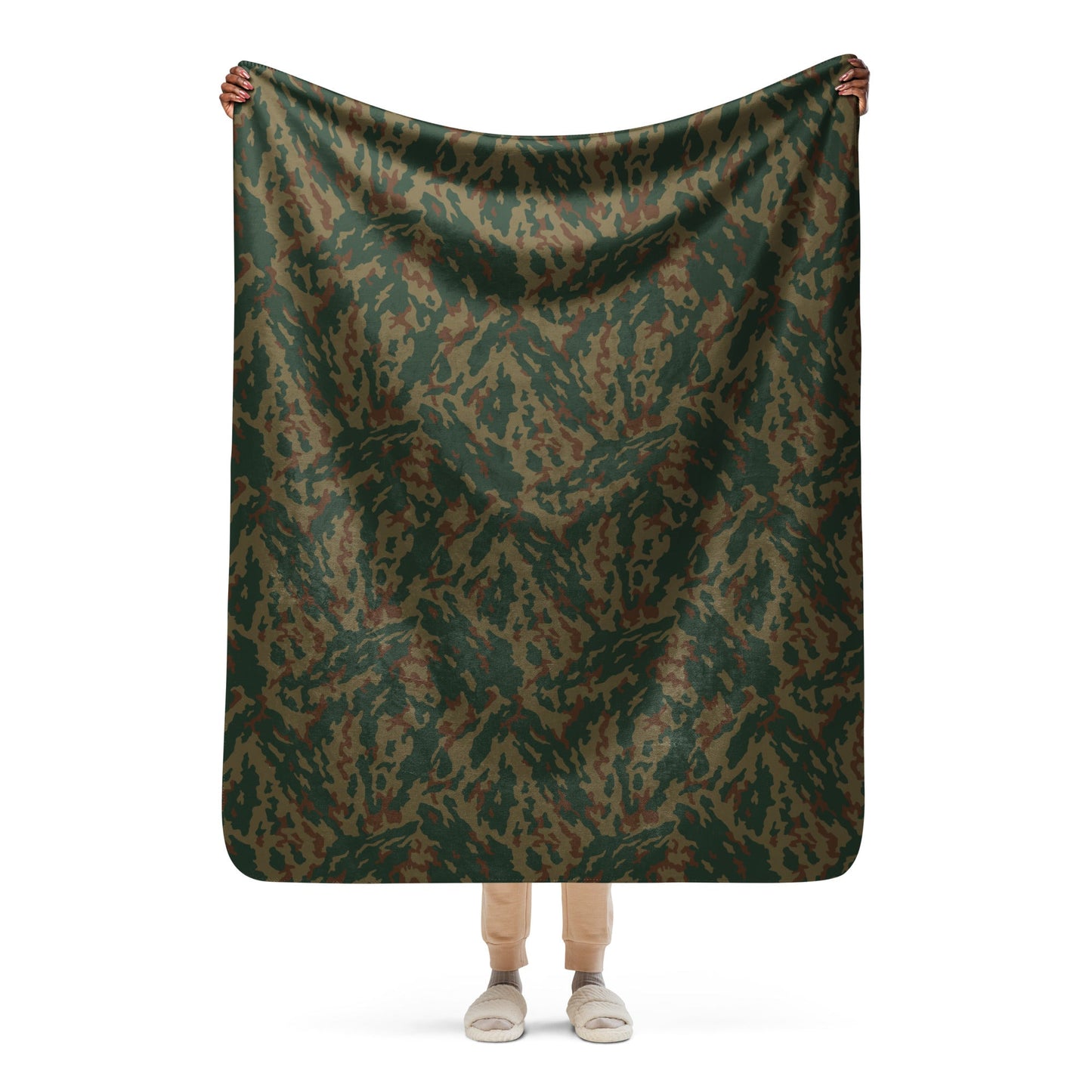 Russian Barvikha Mountain CAMO Sherpa blanket - 50″×60″ - Blanket