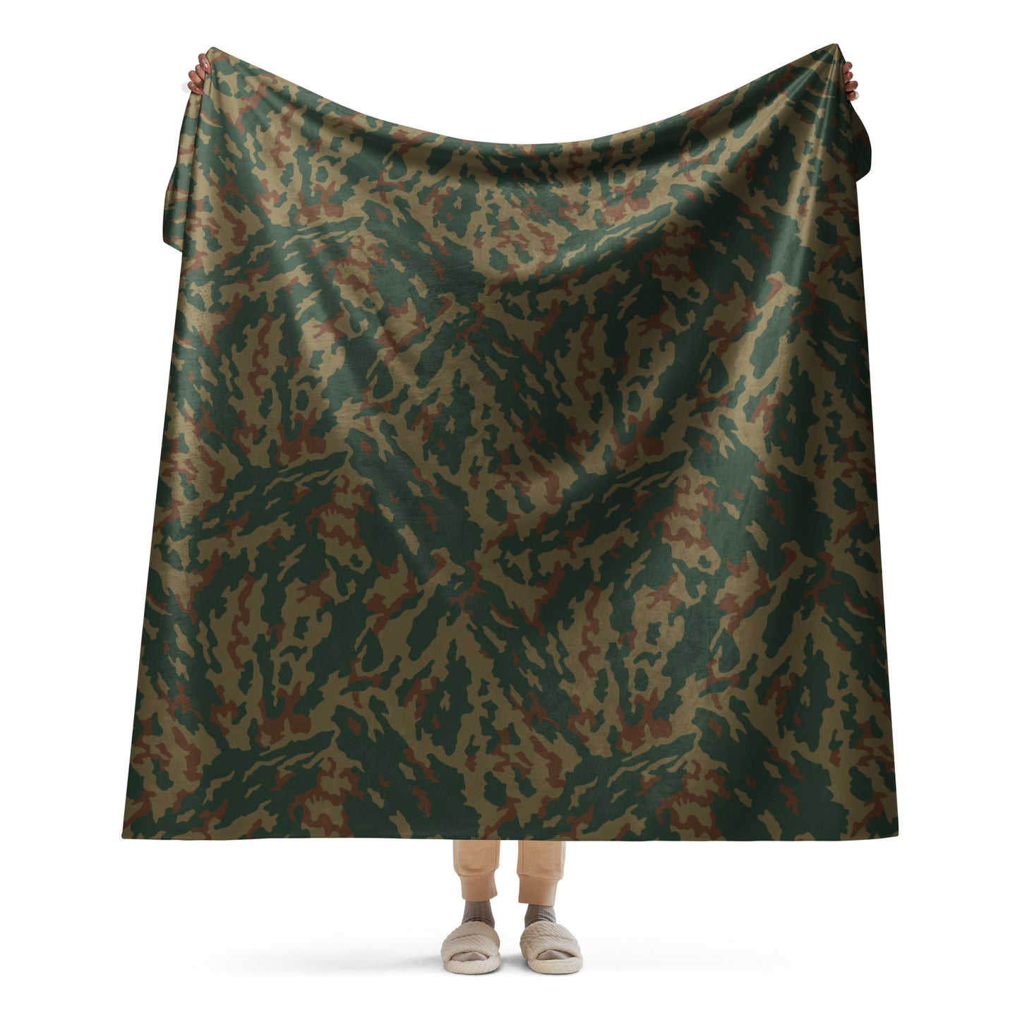 Russian Barvikha Mountain CAMO Sherpa blanket - 60″×80″ - Blanket
