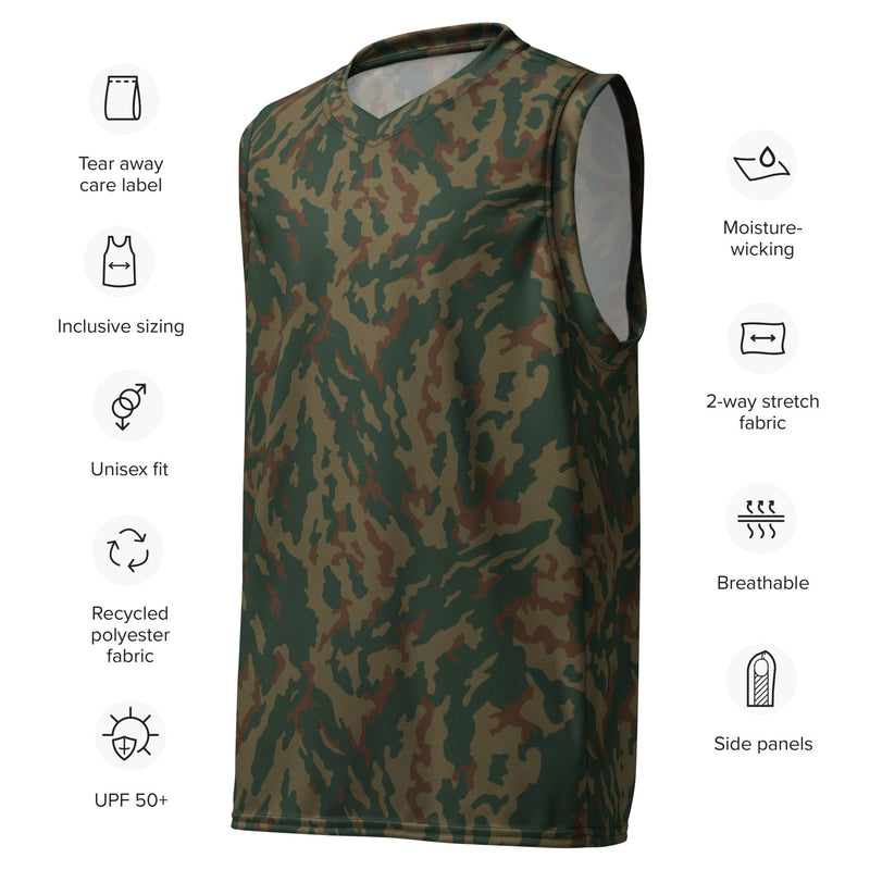 Barvikha Mountain Russian CAMO Unisex Basketball Jersey